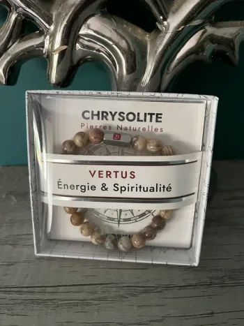 Bracelet pierres naturelles Redskins