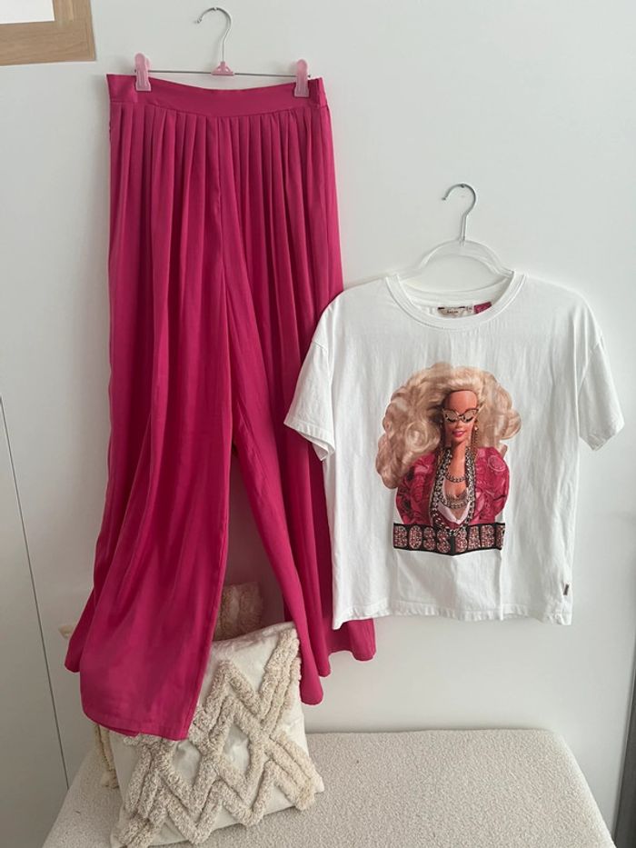 Ensemble pantalon et tee shirt barbie