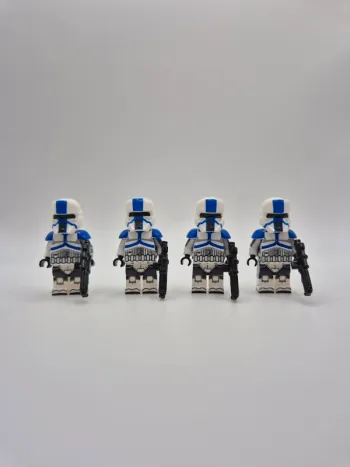 Figurines type lego 4 clones troopers de la 501ème star wars