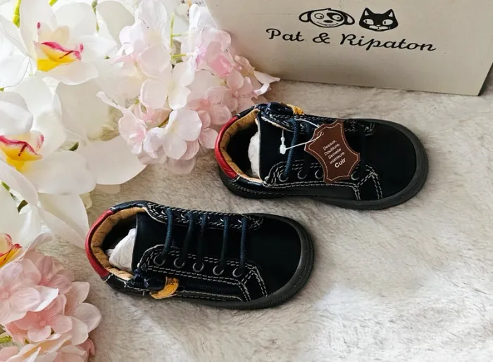 Chaussures Bottines Cuir Zip Pat et Ripaton T21 - photo numéro 3