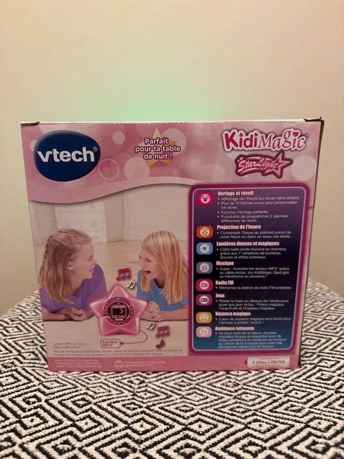 VTECH - Réveil Kidimagic Starlight Rose - photo numéro 2