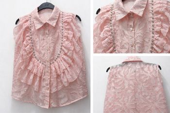 Chemise sans manches pour fille  🌸