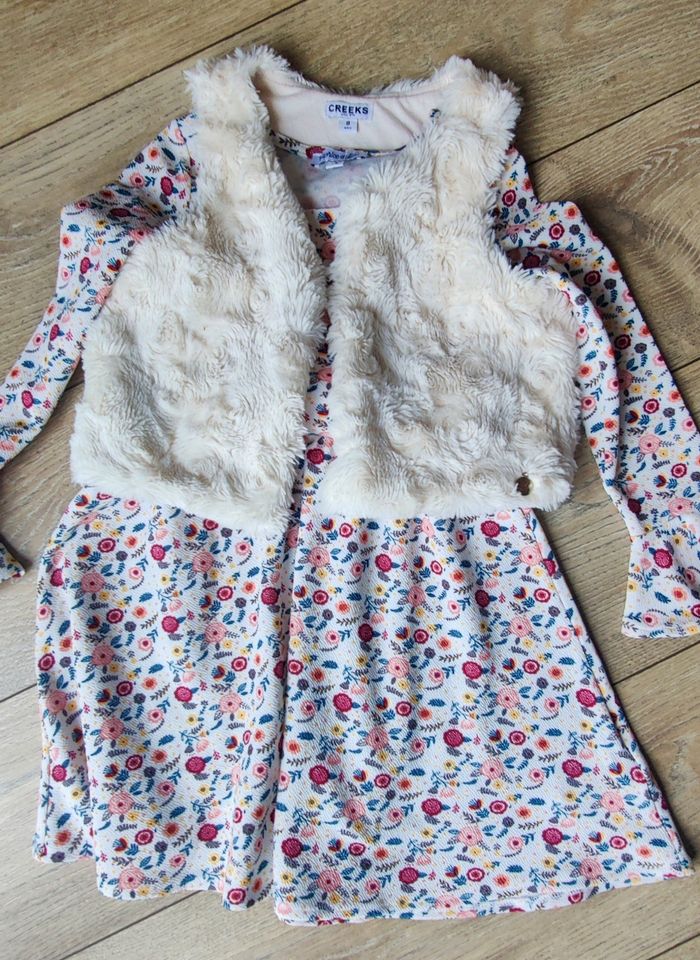 Ensemble robe Boléro gilet creeks taille 8 ans - photo numéro 2