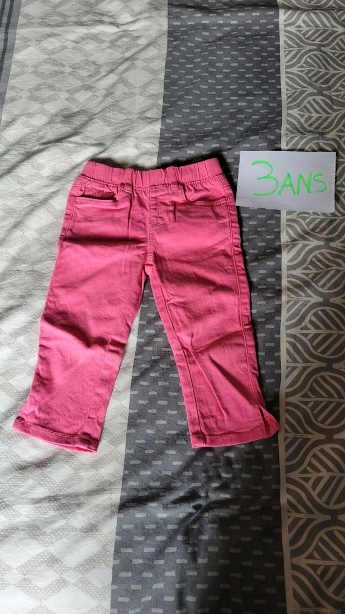 Pantalon rose fluo