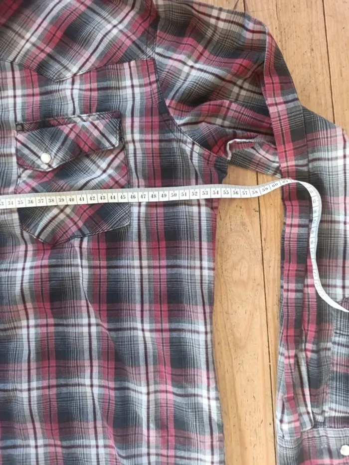 Chemise wrangler manches longues à carreaux Taille M - photo numéro 10