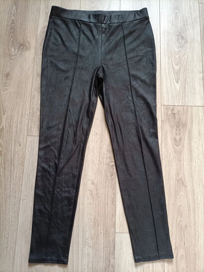 Legging marron effet peau Mosquitos T. L