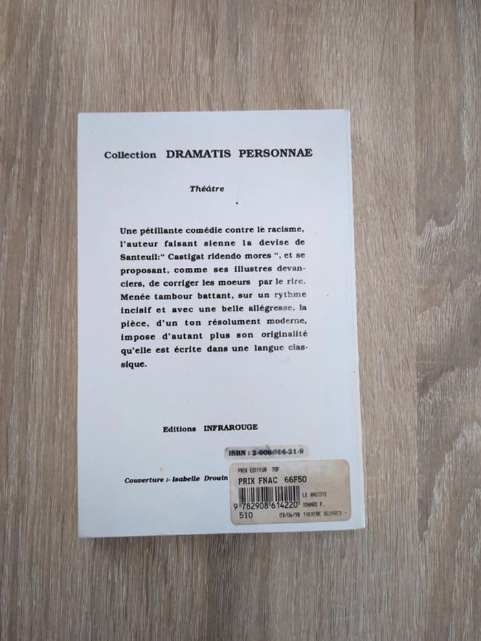 Le raciste - livre - théâtre - photo numéro 2