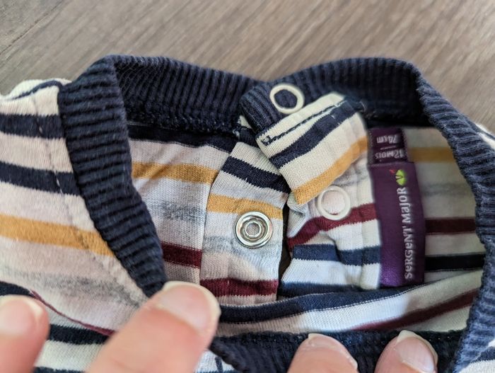 T-shirt manches longues Sergent Major 12 mois - photo numéro 3