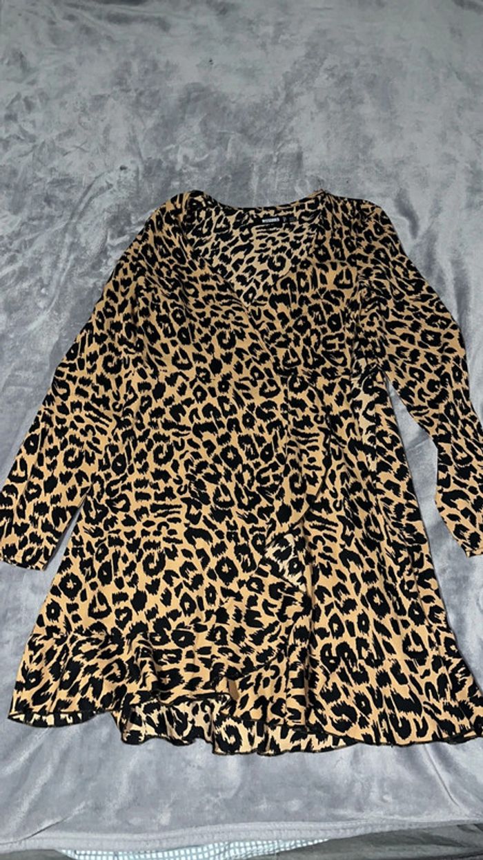 Missguided femme robe d’été léopard M 38