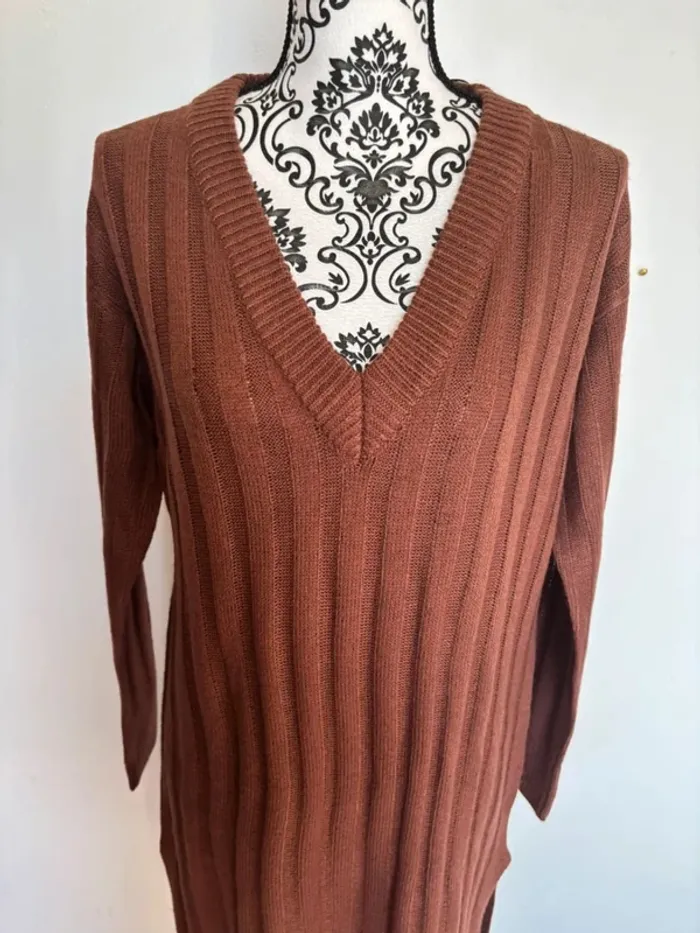 Robe pull femme marron Brave soul taille XS - photo numéro 2