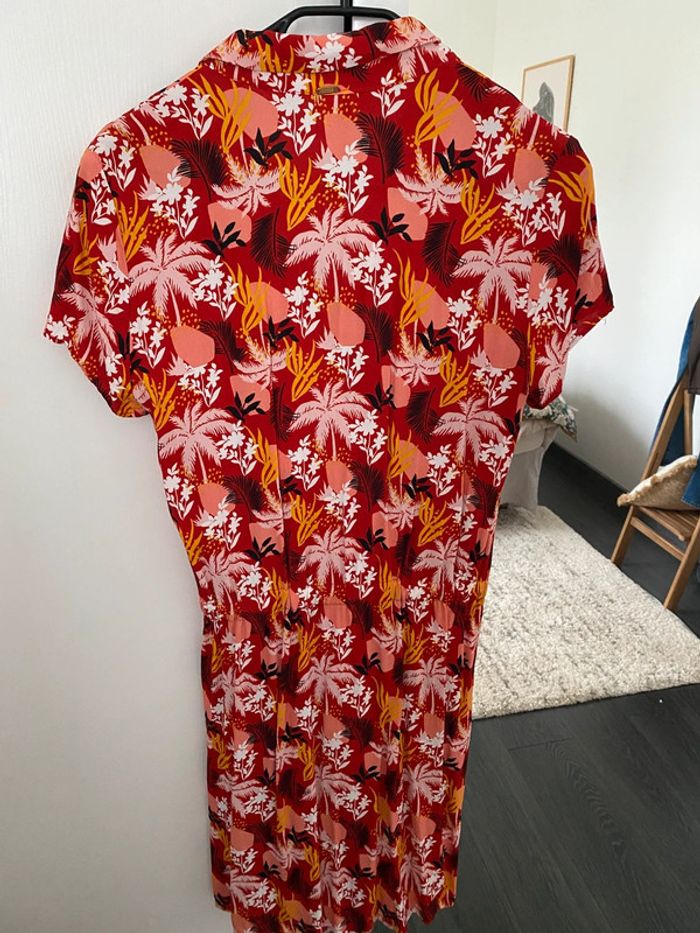 Robe portefeuille imprimé rouge - I.Code - photo numéro 3