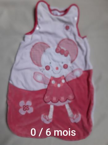gigoteuse chaude fille - souris - Kitchoun - 0 / 6 mois