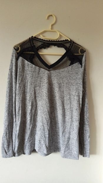 Pull gris Naf Naf taille Xl