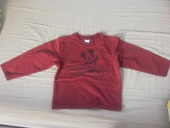 Pull bordeaux Mickey Disney 5 ans