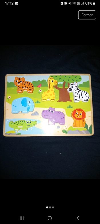 Puzzle en bois bébé
