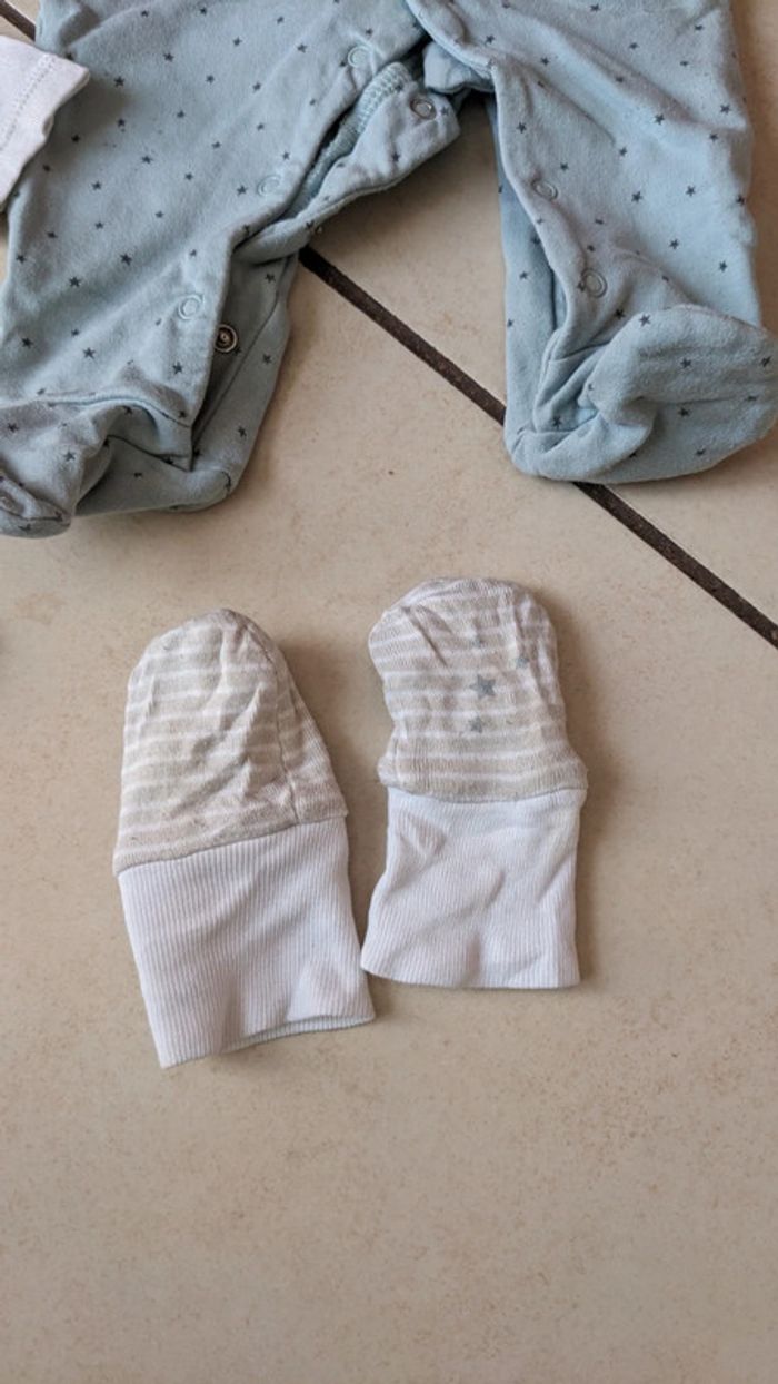 Lot garçon 3 mois pyjama body moufle - photo numéro 4