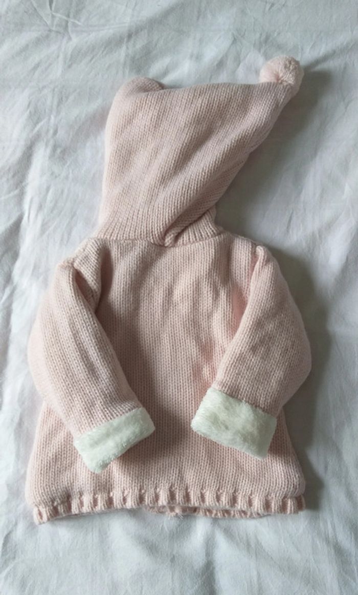 Gilet chaud à capuche Kimbaloo rose - photo numéro 2