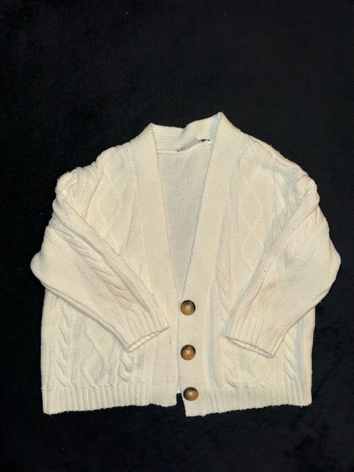 Ensemble gilet avec débardeur grosse Maille fille Taille 3/4ans 104cm - photo numéro 6