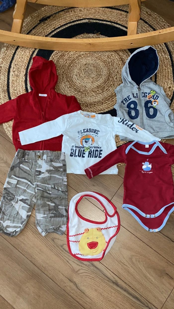 Lot 6 pièces bébé garçons 9mois