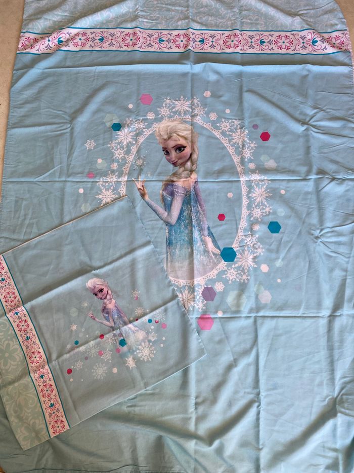 Housse de couette 1 personne reine des neiges