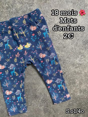 Legging 🌺 18 mois 🌺 Mots d’enfants