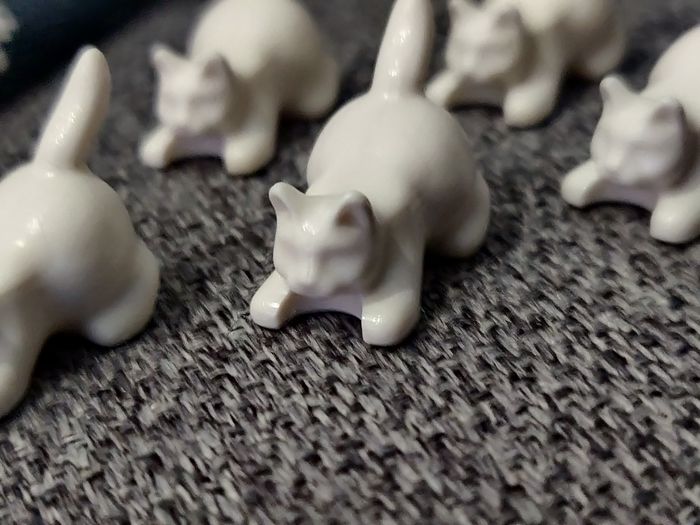 5 chats blancs Lego - parfait état - Vrai Lego - photo numéro 3