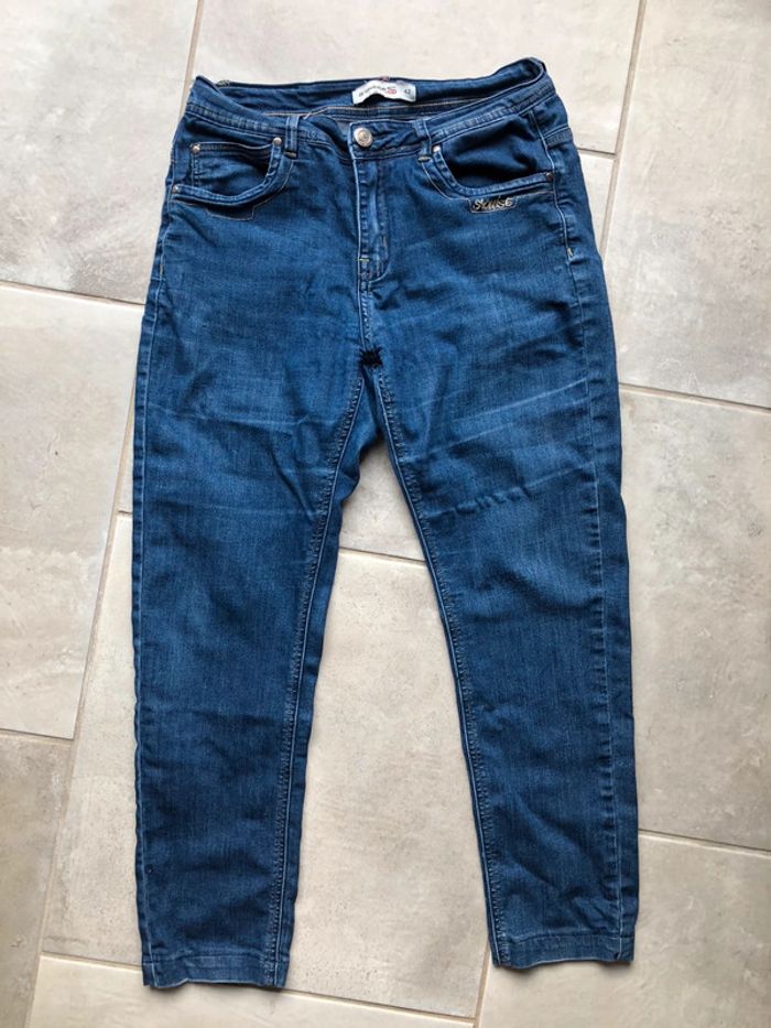 Pantalon jean jeans 3/4 pantacourt 7/8 taille 42