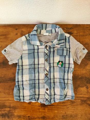 Chemise manche courte Mickey 24mois