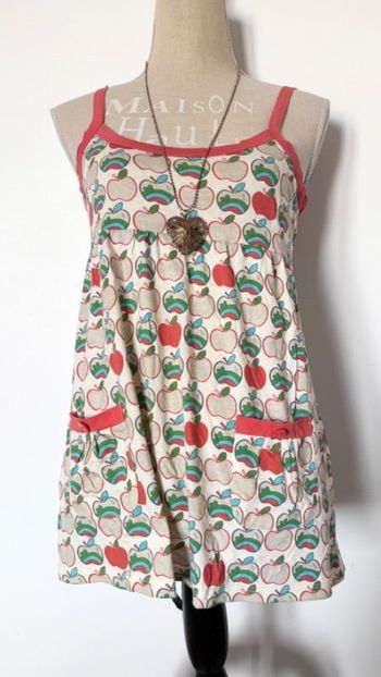 Débardeur blouse motif pomme taille XS 34 jay jays