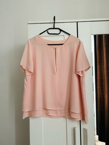 Blouse rose pâle à volants Collection IRL Taille L