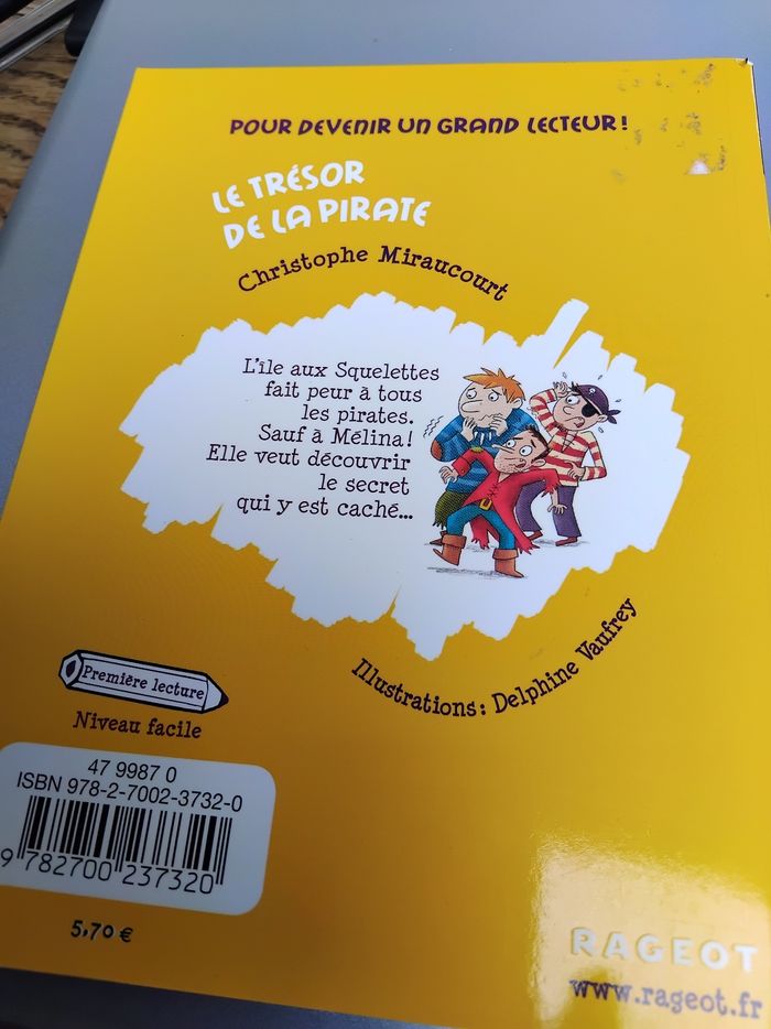 Première lecture le trésor de la pirate - photo numéro 2