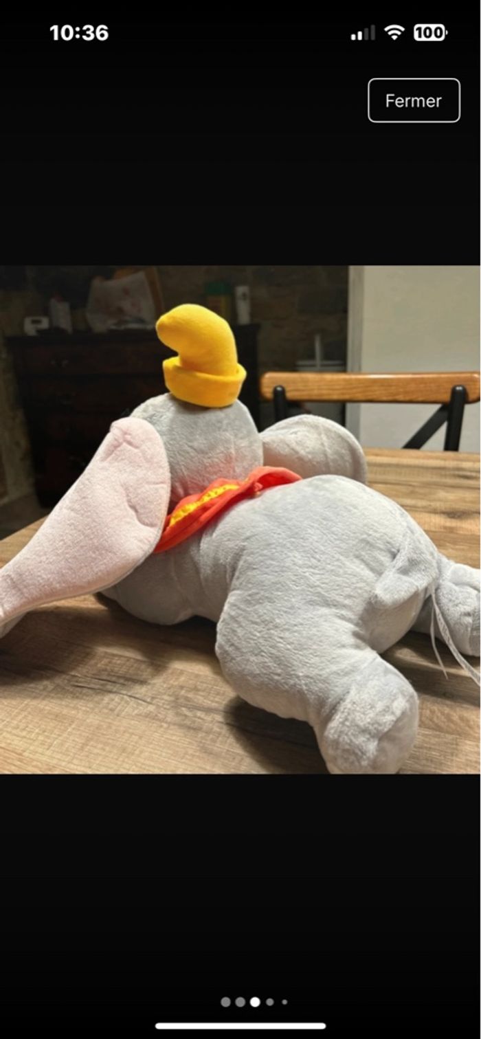 Peluche Dumbo Disney - photo numéro 3