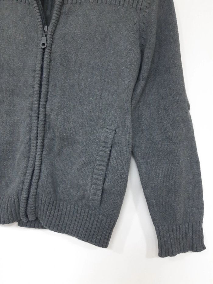 Gilet zippé gris Gémo 8 ans - photo numéro 2