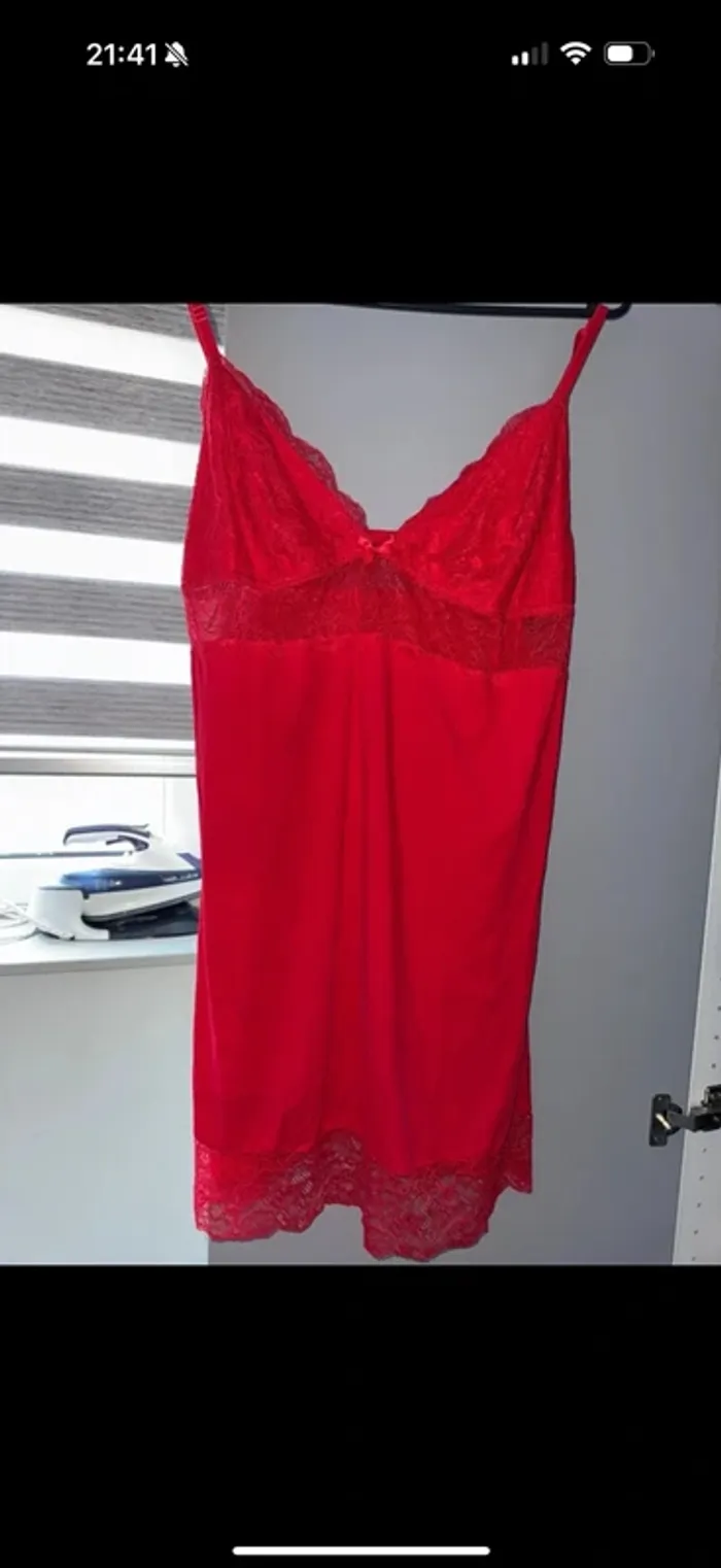 Nuisette rouge taille L - photo numéro 3