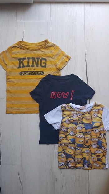 Lot de 3 tee shirts estivaux garçon 4ans