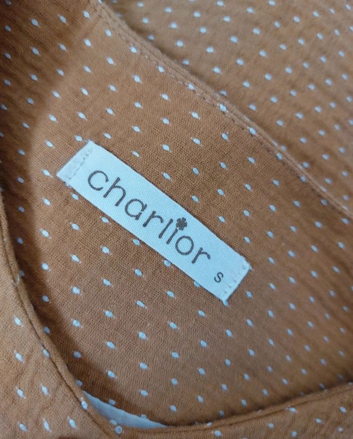 Veste chemise en coton moutarde Charlior taille S - photo numéro 5