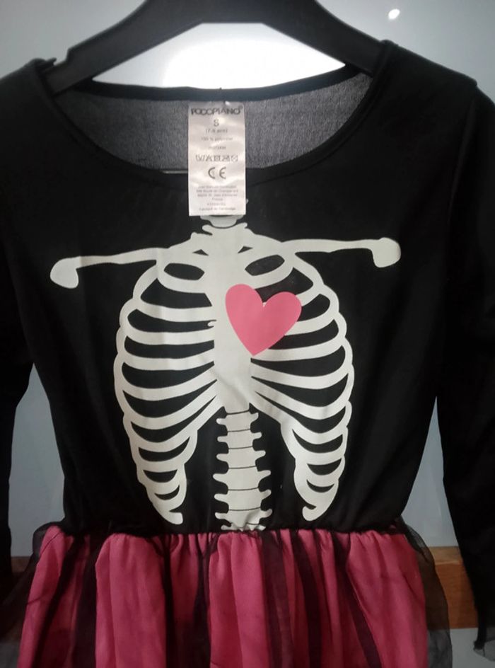 Déguisement halloween neuf - Robe squelette - Fille - 7/8 ans - photo numéro 7