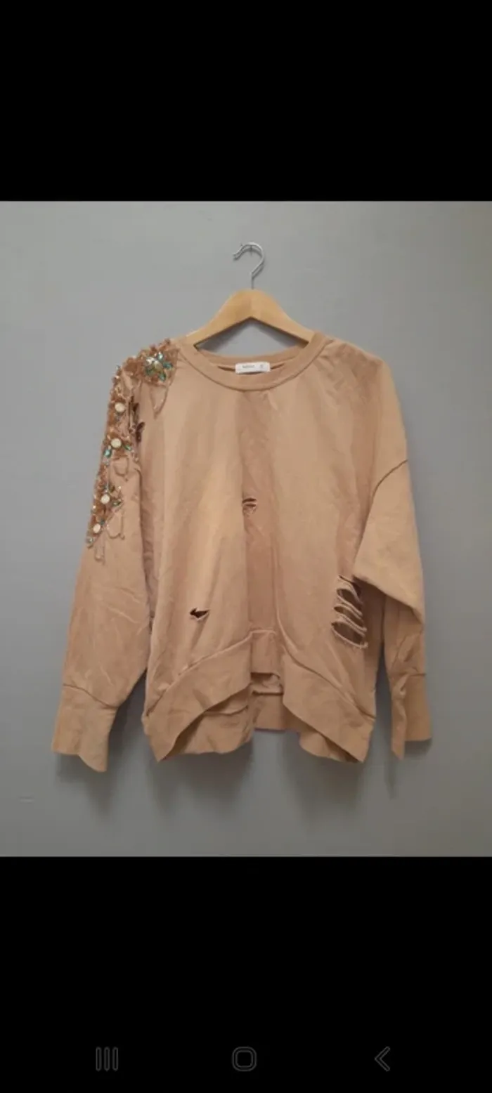 Sweat oversize avec ornements - photo numéro 2