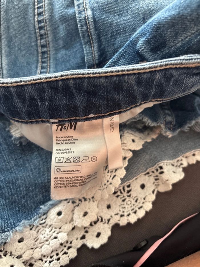 short jeans dentelle - photo numéro 8
