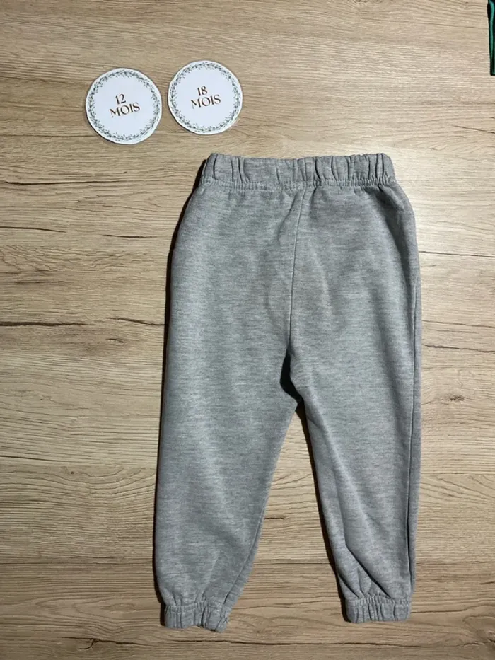 Jogging simple gris sans poche bébé garçon 12/18 mois MO Kids - photo numéro 5