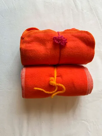 2 lots de 4 voiles oranges - Bébés Lutins - Neuf