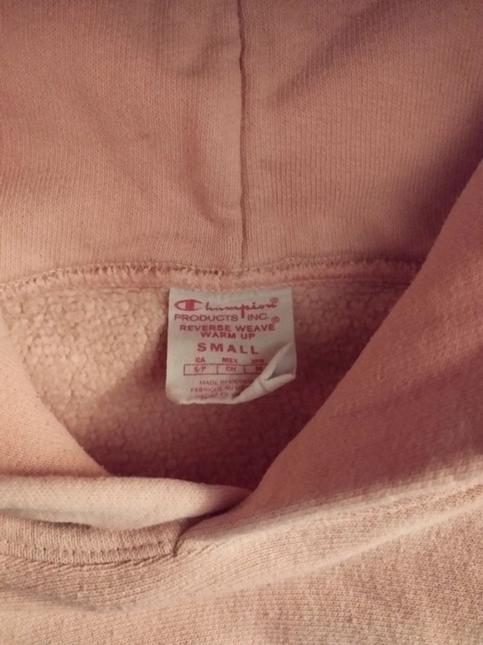 Sweat à capuche femme champion taille S - photo numéro 4