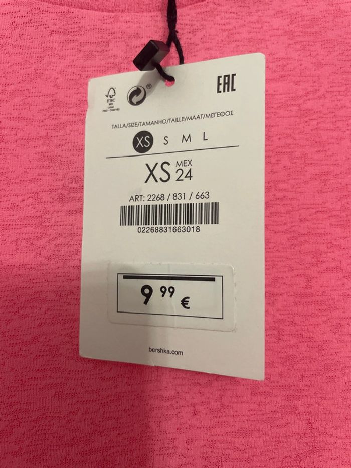 Tee shirt court bershka - photo numéro 3