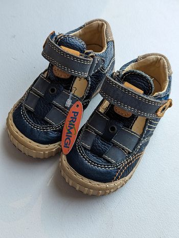 Sandales bébé en cuir bleu Primigi - Taille 20 (neuves)
