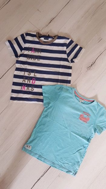 Lot de 2 tee shirts garçon 8ans ikks tex