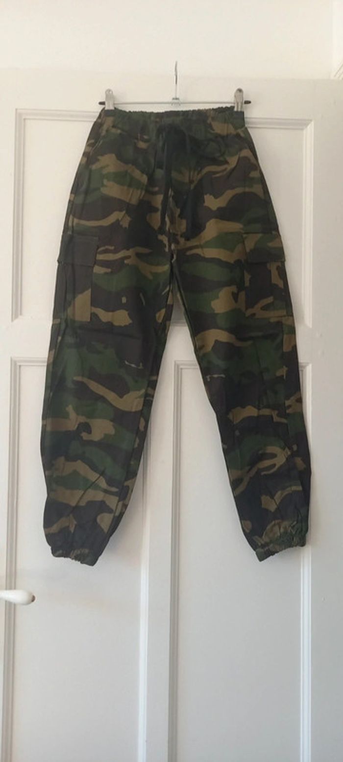 Pantalon cargo militaire kaki, noir, brun shein 38