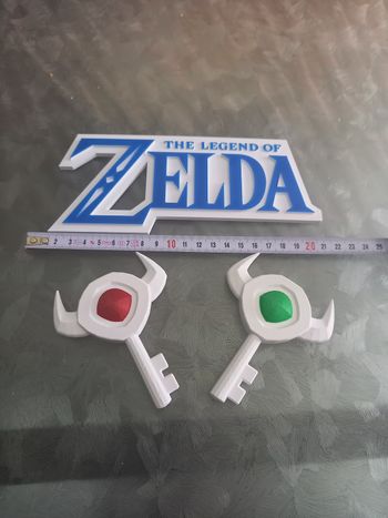 Plaque et clé zelda 