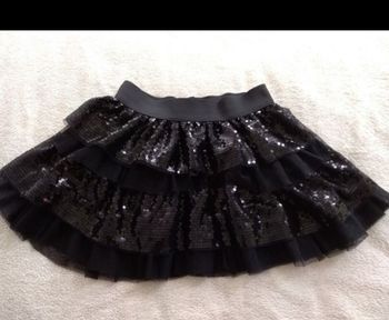 jupe noir strass