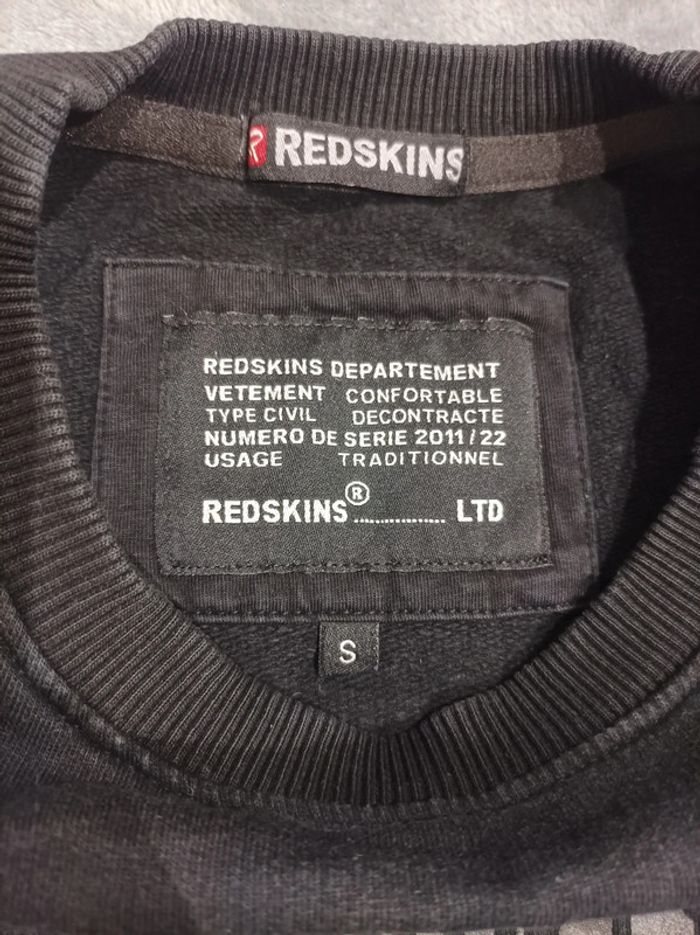 Sweat Redskins noir taille S - photo numéro 6