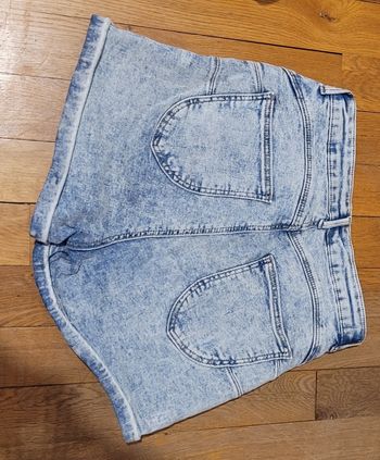 Short denim taille haute taille 38